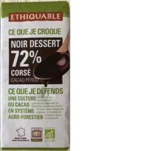 CHOCO NOIR DESSER 72% BIO 200G
