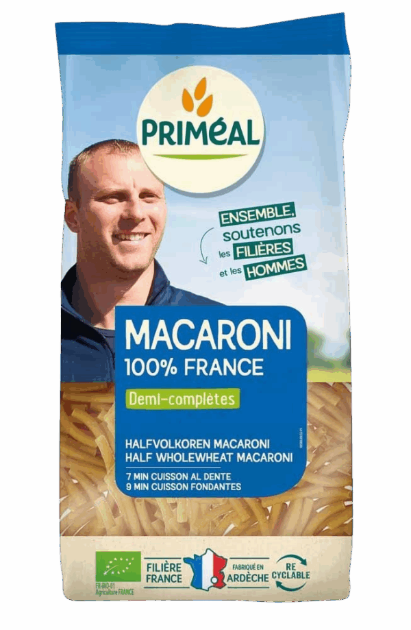 MACARONI DEMI COMPLET FILIERE France 500G