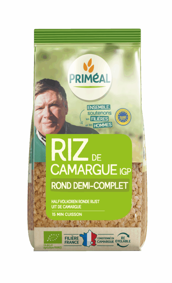 RIZ DE CAMARGUE IGP ROND DEMI COMPLET 500G