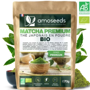 Thé Matcha Premium Japonais en Poudre Bio 70g
