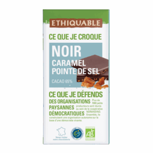 CHOCO NOIR CARAMEL SEL BIO 100G
