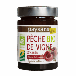 CONFITURE PECHE VIGNE BIO 320G