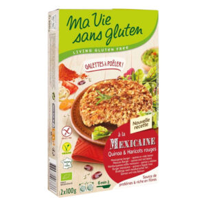 MVS GALETTTE A POELER MEXICAINE AU QUINOA ET HARICOTS ROUGE 2X100G