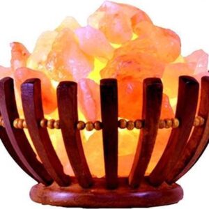 Lampe de sel panier lune et étoile 3kg