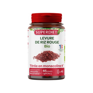 Superdiet levure de riz rouge bio 45 gelules