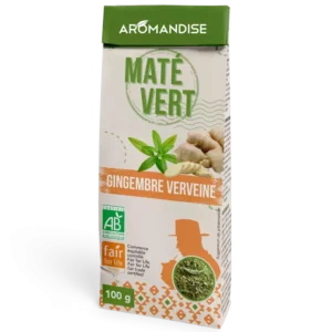 MATE VERT SAUVAGE GINGEMBRE VERVEINE 100G