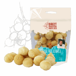 NOIX DE MACADAMIA D'AFRIQUE DU SUD 125G